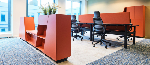 Design project furniture for the project design of the modern working environment or office